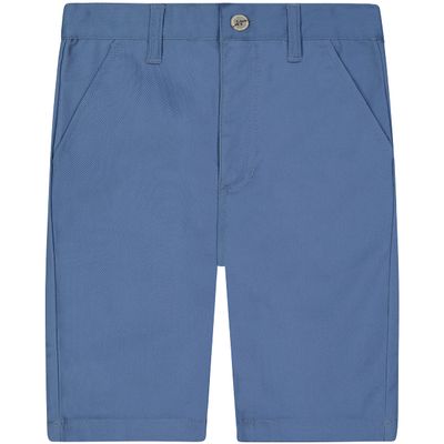 Buyless Fashion Boys Shorts Pants Flat Front Cotton Casual Straight Cut - 19S21-IND-6 Indigo