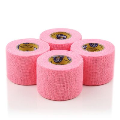 Howies Pro Grip or Stretch Hockey Tape  4 Pack  Premium Long-Lasting Stick Tape for Hockey, Lacrosse, and Sports  Strong Hold, Professional Feel, Easy Tear (Pro Grip, Pink)