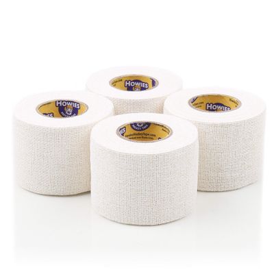 Howies Pro Grip or Stretch Hockey Tape  4 Pack  Premium Long-Lasting Stick Tape for Hockey, Lacrosse, and Sports  Strong Hold, Professional Feel, Easy Tear (Pro Grip, White)