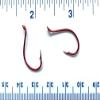 100 Gerry's Tackle 2X Strength 8299 Red Chrome Octopus Hooks Size 2 view 1