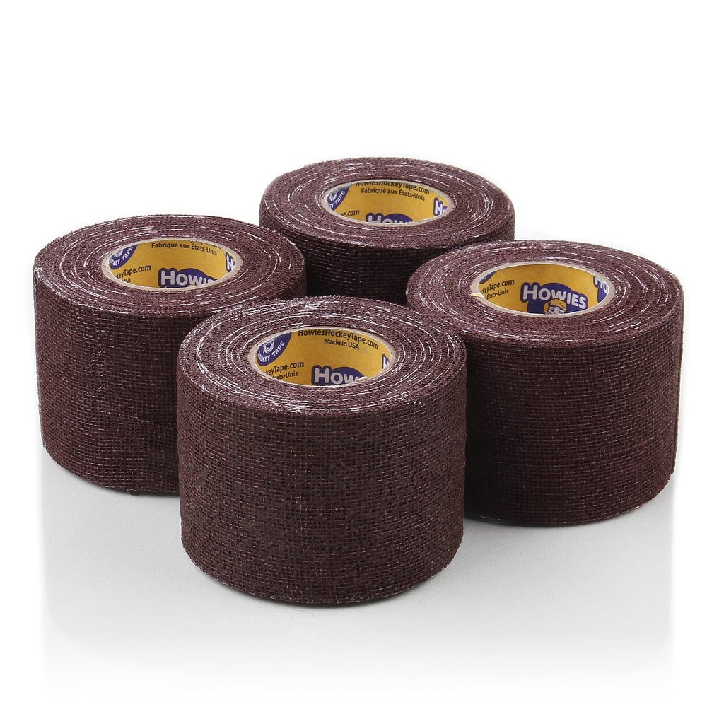 Howies Hockey Tape - Pro and Stretch Grip Hockey Tape (4 Pack) Coband Cohesive Wrap (Maroon Pro)