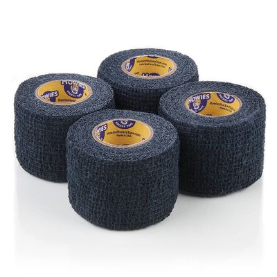Howies Hockey Tape - Pro and Stretch Grip Hockey Tape (4 Pack) Coband Cohesive Wrap (Navy Stretch)