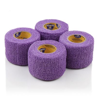 Howies Hockey Tape - Pro and Stretch Grip Hockey Tape (4 Pack) Coband Cohesive Wrap (Purple Stretch)