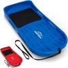 GoSports 2 Person Premium Snow Sled with Double Walled Construction, Pull Strap and Padded Seat - Blue view 1