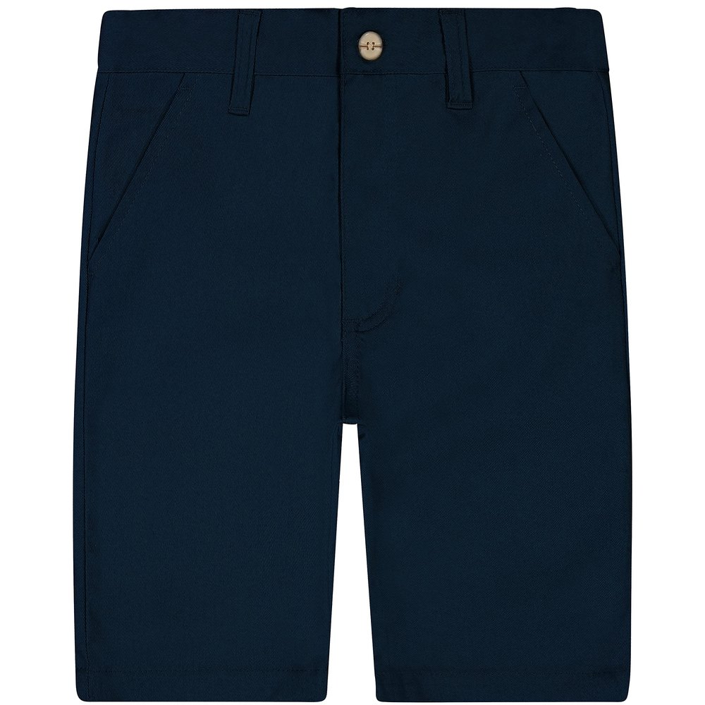 Buyless Fashion Boys Shorts Pants Flat Front Cotton Casual Straight Cut - 19S21-NVY-5 Navy