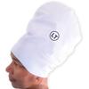 Extra Large Fitness Swim Cap for Long Hair Dreadlocks Braids Locs Silicone Swim Cap for Men and Women 8.8"x14" view 1