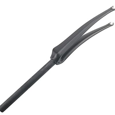 DAFATEFA 1-1/8" 700C 3K T800 Full Carbon Fiber Rigid C-Type Clamp Brake Road Bike Fork, 28.6mm Threadless Straight Tube Superlight Bicycle Front Forks Expander Top Cap