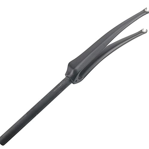 DAFATEFA 1-1/8" 700C 3K T800 Full Carbon Fiber Rigid C-Type Clamp Brake Road Bike Fork, 28.6mm Threadless Straight Tube Superlight Bicycle Front Forks Expander Top Cap