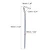 uxcell Tent Pegs, 7" Length 0.24" Dia Carbon Steel Tent Stakes with Hook for Camping Garden Edging Fence 12pcs view 2