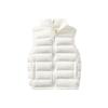 FLZS 2-12Y Warm Jacket for Children Jacket Turn Down Collar Vest for Kids Vest White 11T view 1