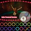 Upgraded Solar Powered VersionLED Trampoline Lights with Solar Panel, Trampoline Rim LED Light for 12 Ft Trampoline Remote Control, 16 Color Change, Waterproof, Bright to Display at Night Outdoors view 1