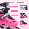 METROLLER Inline Skates for Girls and Boys, Women, Men 4 Sizes Adjustable Inline Skates with Light Up Wheels, Illuminating Beginner Skates for Kids & Adult Youth. view 3