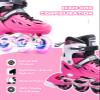 METROLLER Inline Skates for Girls and Boys, Women, Men 4 Sizes Adjustable Inline Skates with Light Up Wheels, Illuminating Beginner Skates for Kids & Adult Youth. view 4