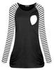 AxByCzD Maternity Shirts for Women Long Sleeve Crew Neck Raglan Breastfeeding Tops Loose Fit Fall Winter Nursing T-Shirts Black X-Large view 1