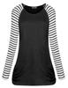 AxByCzD Maternity Shirts for Women Long Sleeve Crew Neck Raglan Breastfeeding Tops Loose Fit Fall Winter Nursing T-Shirts Black X-Large view 2