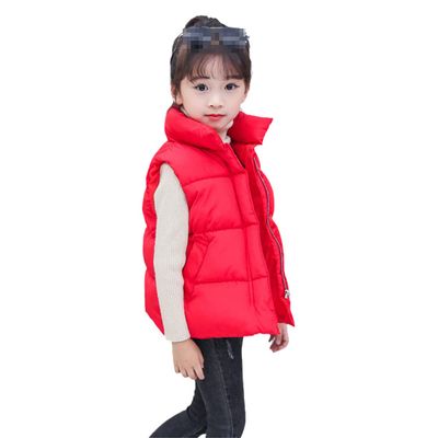 4-12 Years Children Warm Vest Jacket Coat Kids Boy Girls Down Kids Down Vests Red 7