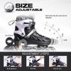 METROLLER Inline Skates for Girls and Boys, Women, Men 4 Sizes Adjustable Inline Skates with Light Up Wheels, Illuminating Beginner Skates for Kids & Adult Youth. view 2