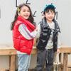 Children's Vest Parent-Child Wear Shiny Boys Girls Outing 4-14 Kids Cotton Vest Red 4T view 2
