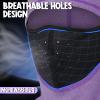 Kids Balaclava Ski Mask (with Breathable Holes) Windproof Winter Fleece Neck Face Warmer Boys Girls Purple view 2