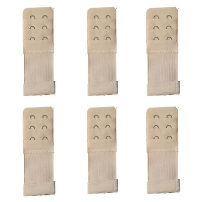 9 Pcs Women's Bra Extender 2 Hooks/ 3 Hooks/ 4 Hooks Elastic Bra Extension Strap Bra Lingerie Extenders, White/Black/Beige (2 Hooks 6pcs color)