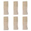 9 Pcs Women's Bra Extender 2 Hooks/ 3 Hooks/ 4 Hooks Elastic Bra Extension Strap Bra Lingerie Extenders, White/Black/Beige (2 Hooks 6pcs color) view 1