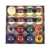 GAMESUN 2-1/4(57.15mm) Pool Ball Set, Pool Table Balls, Complete 16 Marble Billiard Ball Set view 1
