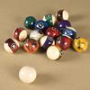 GAMESUN 2-1/4(57.15mm) Pool Ball Set, Pool Table Balls, Complete 16 Marble Billiard Ball Set view 3