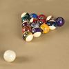 GAMESUN 2-1/4(57.15mm) Pool Ball Set, Pool Table Balls, Complete 16 Marble Billiard Ball Set view 4