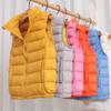 FLZS 2-12Y Warm Jacket for Children Jacket Turn Down Collar Vest for Kids Vest Sky Blue 2T view 2