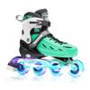 METROLLER Inline Skates for Girls and Boys, Women, Men 4 Sizes Adjustable Inline Skates with Light Up Wheels, Illuminating Beginner Skates for Kids & Adult Youth. view 1