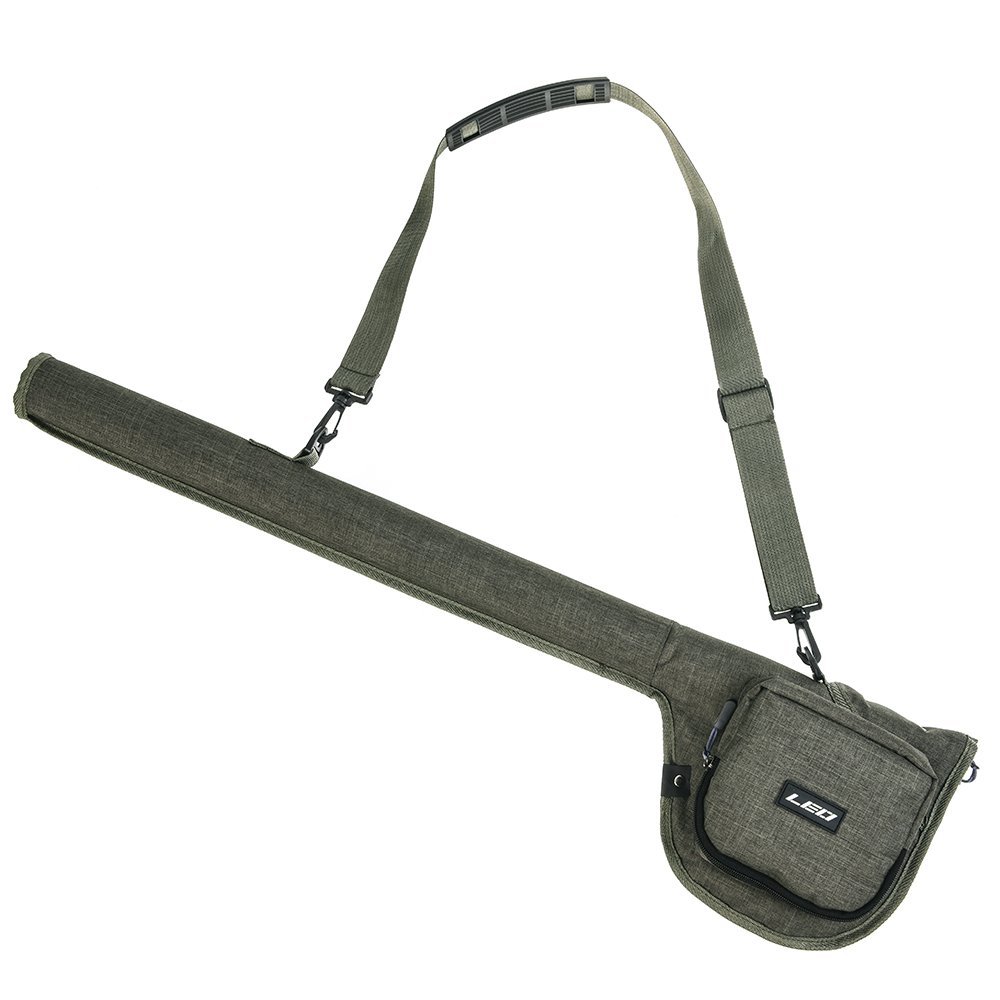 Doorslay Fishing Rod Case Fishing Pole Bag with Reel Pouch Fly Fishing Bag for 9FT 2 Pieces/4Pieces Rod Fishing Rod Bag