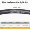 700C Heavy Duty Bike Tubes 700x44C/45C/48C/50C AV48 Schrader Valve (44/50-622) 700C Bicycle Inner Tubes Compatible with 700 x 44C 700x45C 700x46C 700x48C 700x50C 281 1/2 Bike Tire Tubes 2-PCS view 2