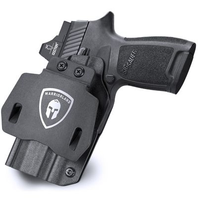 WARRIORLAND OWB Kydex Holster with Optic Cut, Compatible with Sig P320 Full Size / M17 / P320 Compact /M18 / P320 X Carry Pistol, Adjustable Cant and Retention, Right Hand