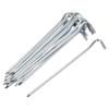 uxcell Tent Pegs, 7.87 Inch Carbon Steel Tent Stakes with Hook for Camping Garden Edging Fence 15pcs view 1