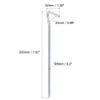 uxcell Tent Pegs, 7.87 Inch Carbon Steel Tent Stakes with Hook for Camping Garden Edging Fence 15pcs view 2