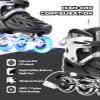 METROLLER Inline Skates for Girls and Boys, Women, Men 4 Sizes Adjustable Inline Skates with Light Up Wheels, Illuminating Beginner Skates for Kids & Adult Youth view 4