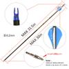 12pc Custom Length Carbon Arrows for 30-70 Lb Recurve Bow ID 6.2mm .244" 22-30 Inch Spine 350 400 500 600 Target Practice & Hunting Arrow Adult Youth Shooting view 4