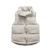 FLZS Kids Vest Corduroy Warm Thicken Waistcoat for Boys and Girls Children Jacket VS006-Beige 5 view 1