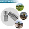 Bike Pedal Extenders, FIPASEN 1 Pair Chrome-Molybdenum Steel Bicycle Pedal Extender Extended Pedal Spacer 20mm/ 0.79in, Fit Most of 9/16 in Threaded Pedals Bike SPD MT MTB BMX Road Street Bicycle view 2