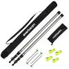 Everbeam Telescopic Tarp Pole for Camping, Hiking, Fishing - Adjustable Aluminium Rods Extend To 92" - Portable & Lightweight, Ideal for Awning, Tent Fly - Includes Guy Lines, Stakes, Carry Bag-2 Pack view 1
