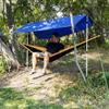 Everbeam Telescopic Tarp Pole for Camping, Hiking, Fishing - Adjustable Aluminium Rods Extend To 92" - Portable & Lightweight, Ideal for Awning, Tent Fly - Includes Guy Lines, Stakes, Carry Bag-2 Pack view 3