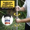Everbeam Telescopic Tarp Pole for Camping, Hiking, Fishing - Adjustable Aluminium Rods Extend To 92" - Portable & Lightweight, Ideal for Awning, Tent Fly - Includes Guy Lines, Stakes, Carry Bag-2 Pack view 4