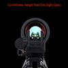 Aecktech Fiber Optic Sights,with Green and Red Full Fiber Optics Dots Polymer Fiber Optics Sights Front and Rear Backup Sights (Black-2) view 3