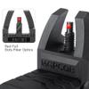 Aecktech Fiber Optic Sights,with Green and Red Full Fiber Optics Dots Polymer Fiber Optics Sights Front and Rear Backup Sights (Black-2) view 4