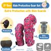 Bundle: Knee Pads, Elbow Pads, Bike Gloves and Wrist Guards for Child Boy Girl Toddler I One Set for All Sports Roller-Skating Balance Bike Skateboard view 3