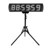 GANXIN 5 Inch LED Race Clock with Tripod for Running Events,Marathon Countdown Clock,Gym Timer Clock,Count Up,Stopwatch,Wireless Remote Control&APP Control,5 Levels Brightness Adjustable (White) view 1