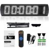 GANXIN 5 Inch LED Race Clock with Tripod for Running Events,Marathon Countdown Clock,Gym Timer Clock,Count Up,Stopwatch,Wireless Remote Control&APP Control,5 Levels Brightness Adjustable (White) view 4