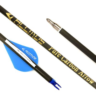 12pc Custom Length Carbon Arrows for 30-70 Lb Recurve Bow ID 6.2mm .244" 22-30 Inch Spine 350 400 500 600 Target Practice & Hunting Arrow Adult Youth Shooting
