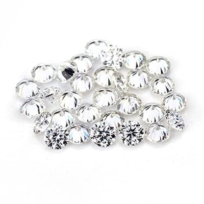 1.0 Carat Per Pack Small Size from 0.7mm to 3.0mm Loose Moissanite Gemstones D Colorless VVS1 Excellent Round Cut for Custom Diamond Jewely (1.2)