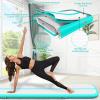 Gymnastics Mats, Air Mat Tumble Track 20FT 4 Inch Thickness Inflatable Training with Carry Bag Electric Pump For Home Use, Cheerleading, Yoga, Water Exercise (Green) view 2